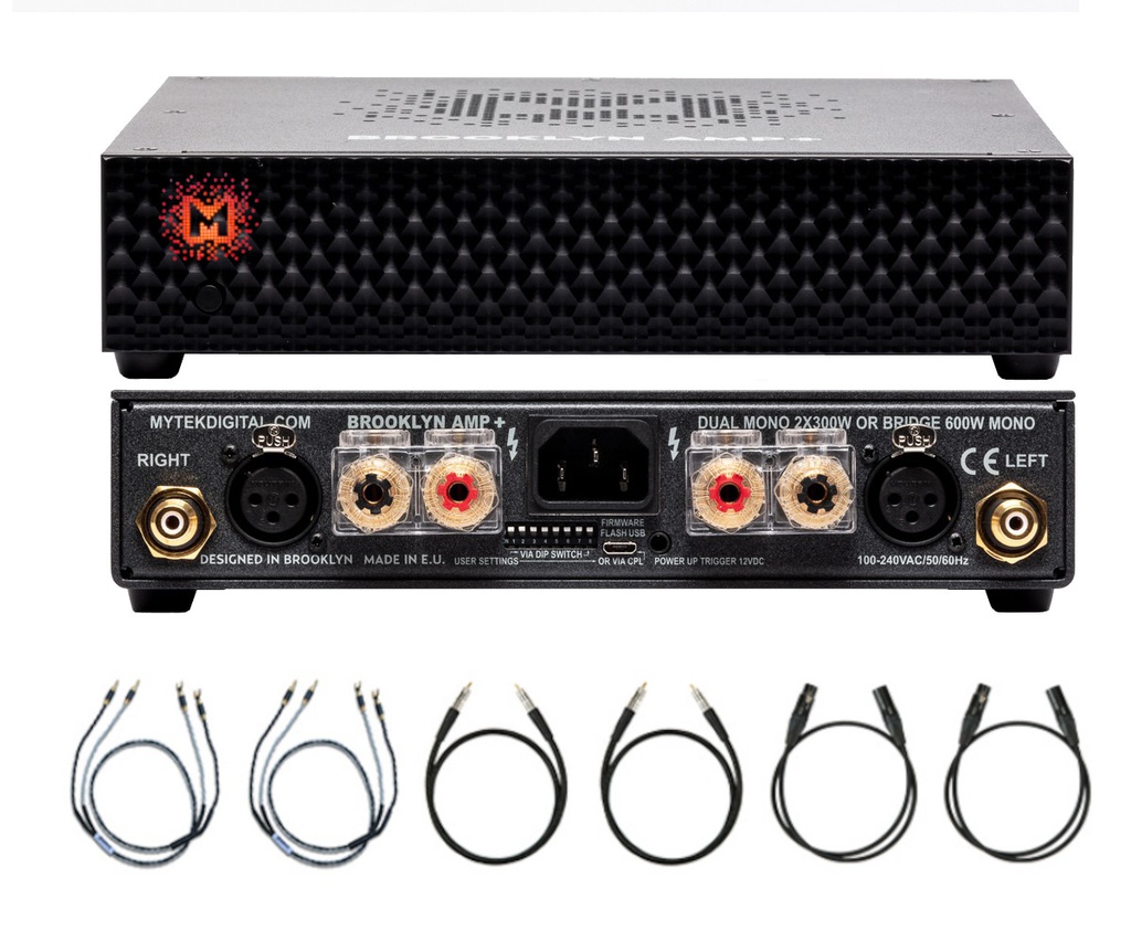 Mytek BROOKLYN AMP+ ブラック パワーアンプ Brooklyn AMP+ FREE CABLES HOLIDAY SPECIAL - ends Jan 8 | Mytek Audio